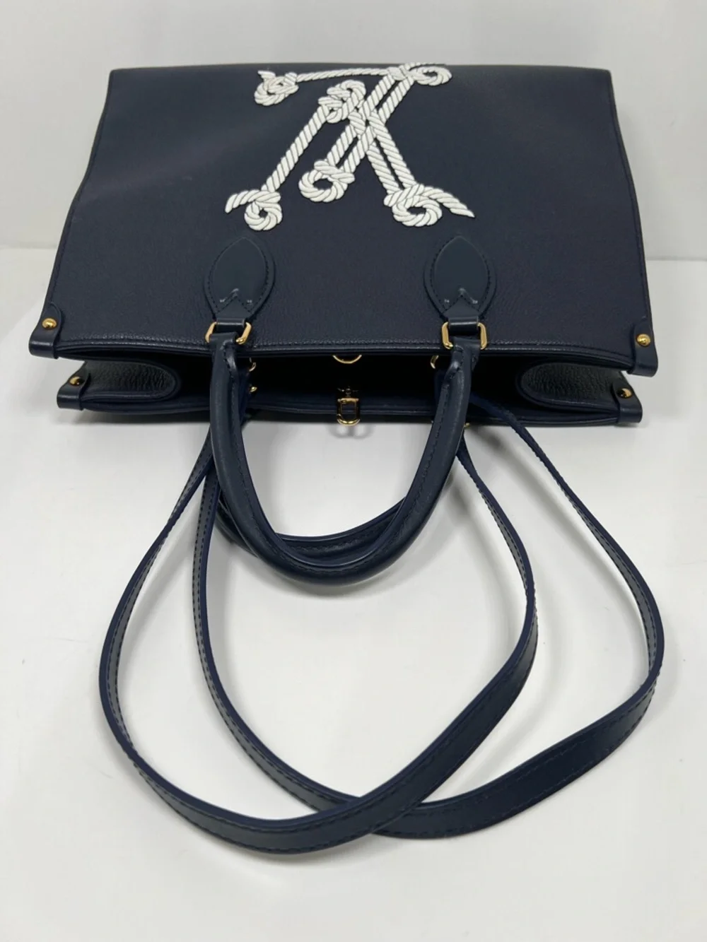 Louis Vuitton OnTheGo MM Navy Blue Nautical Collection M24834